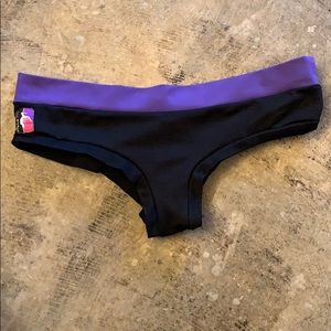 Bad Kitty PoleFit Brazil Short Small Purple Black